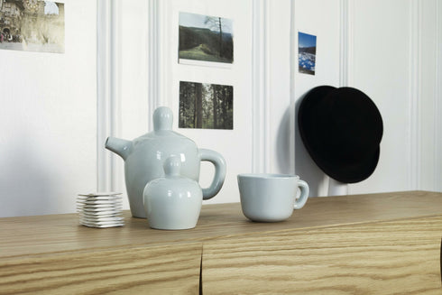 Bule Bulky Tea Pot - Grey